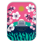 Trays4Us Jefferson Cherry Blossoms 11"x8" Tray