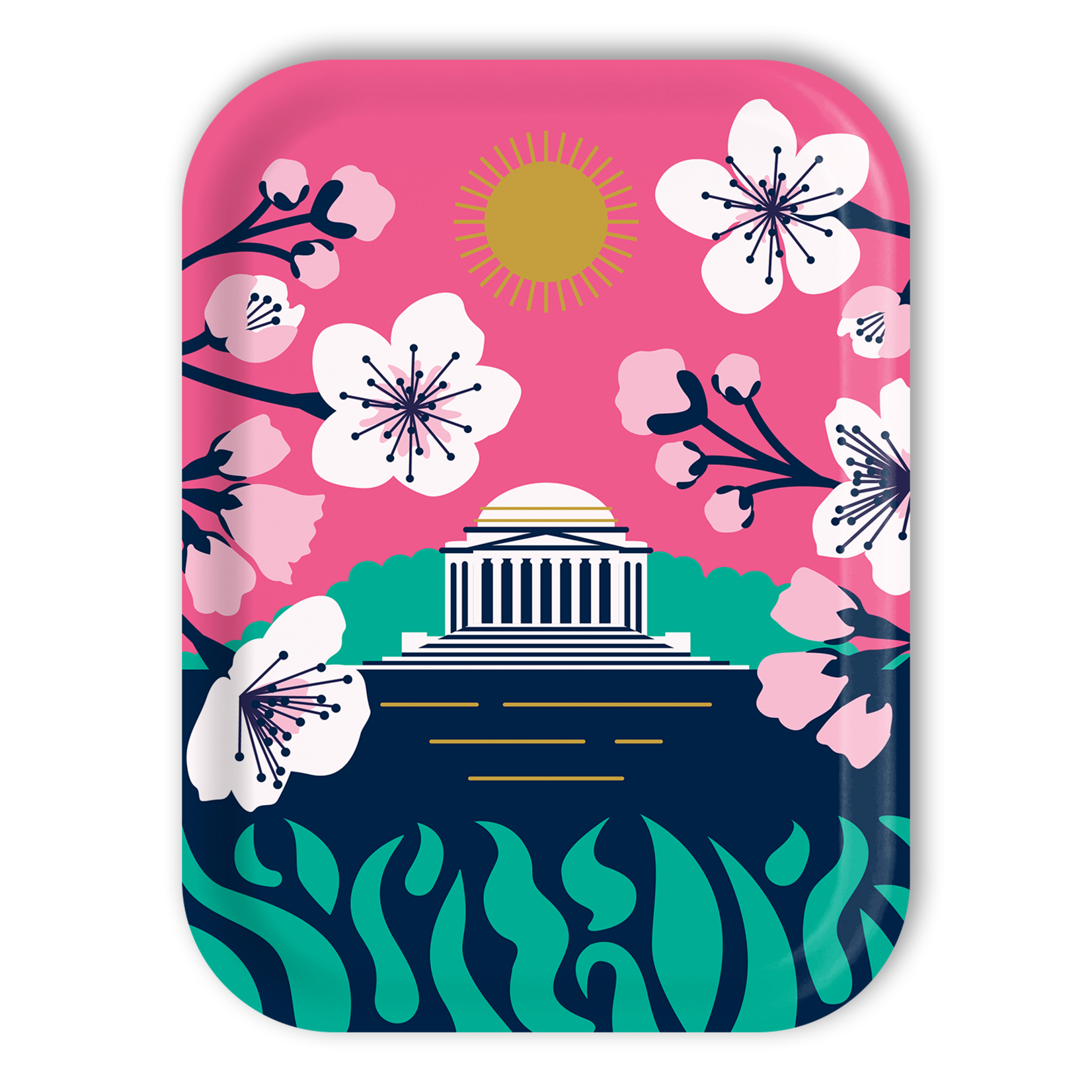 Trays4Us Jefferson Cherry Blossoms 11"x8" Tray