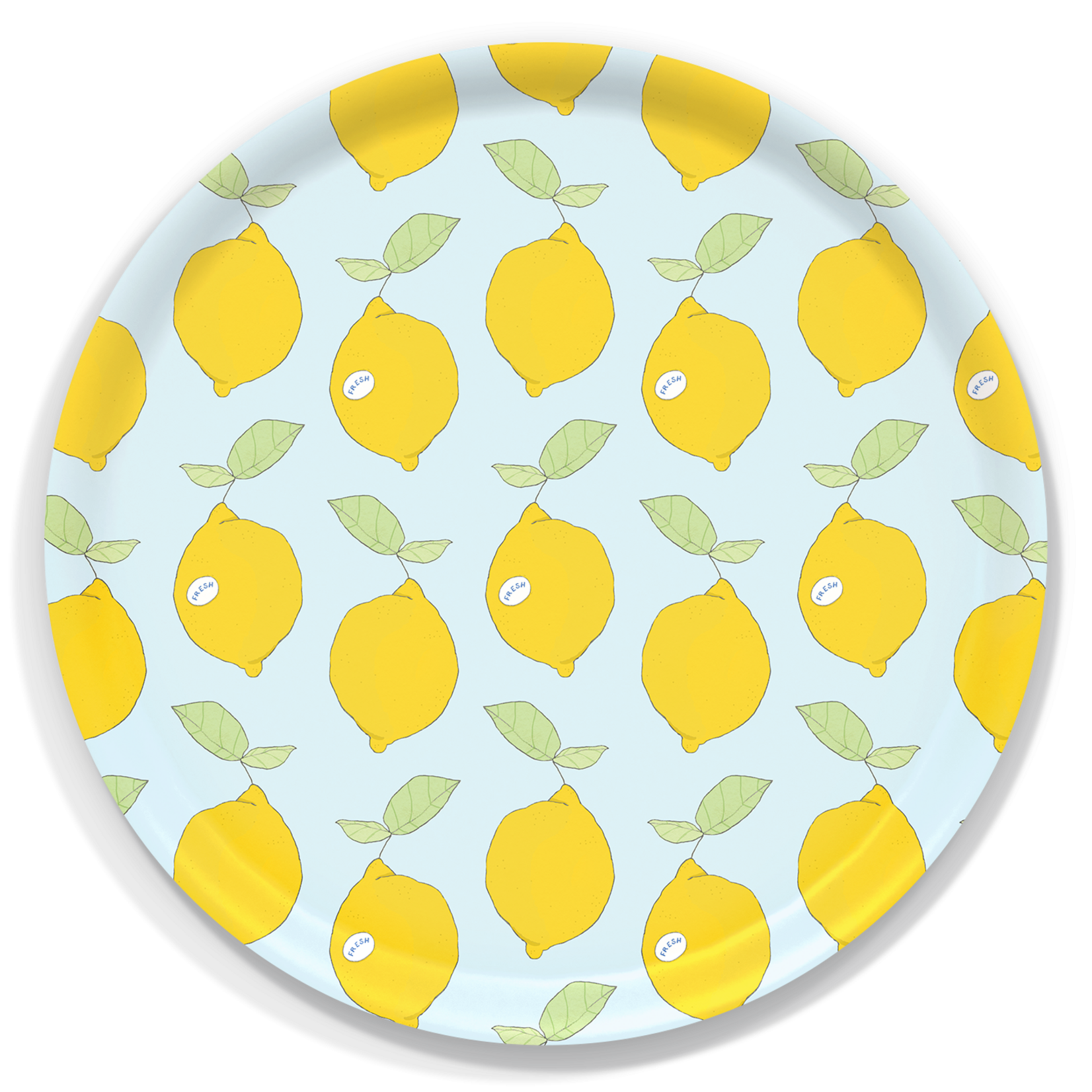 Trays4Us Lemons 15.7" Round Tray