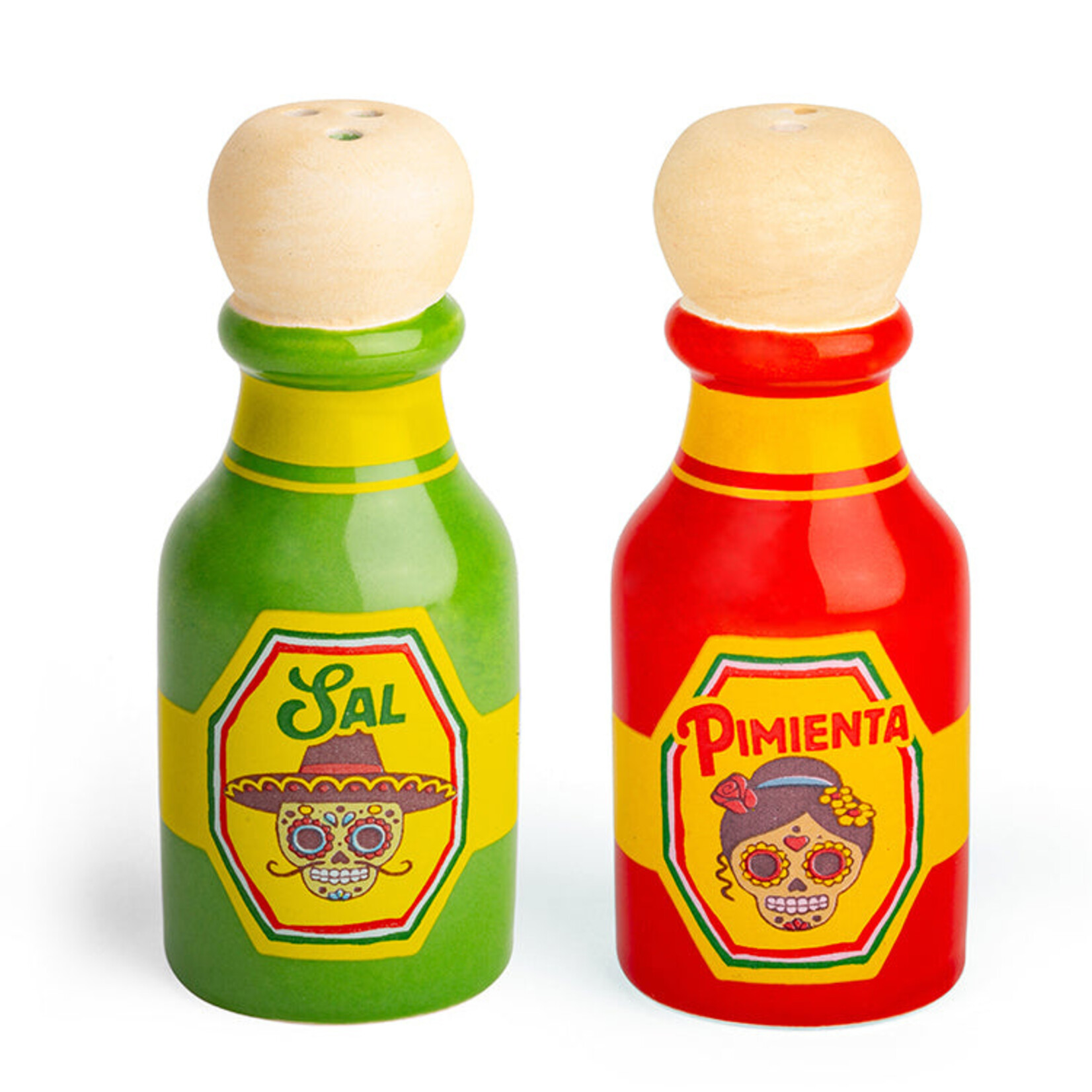 Kikkerland Hot Sauce Salt & Pepper Shakers