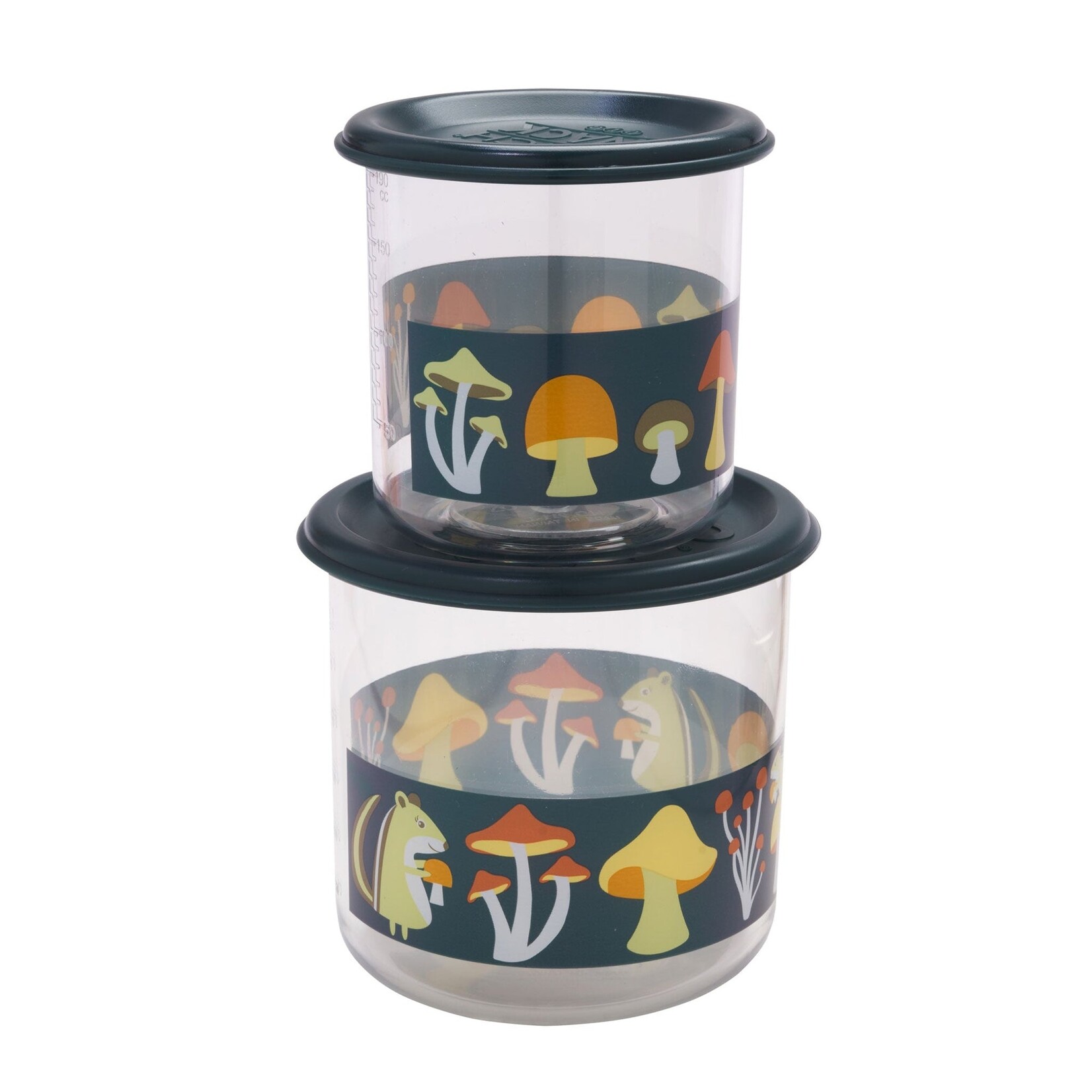 Ore Originals Good Lunch Snack Containers | Mostly Mushrooms | Large Set of 2