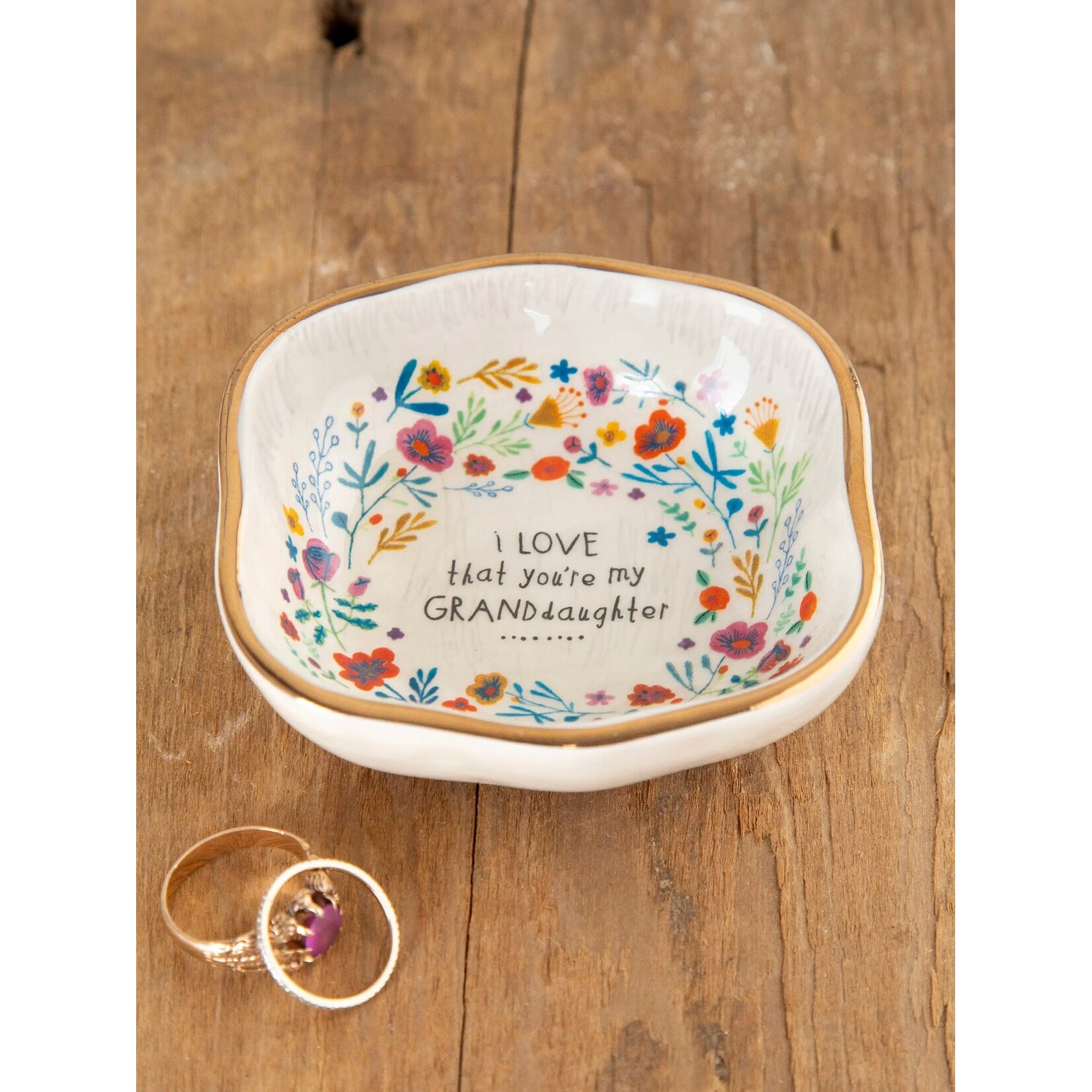 Natural Life Antique Trinket Bowl - Granddaughter