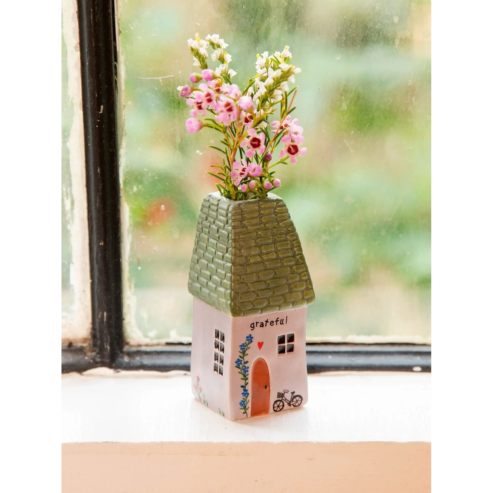 Natural Life Grateful Cottage Bud Vase