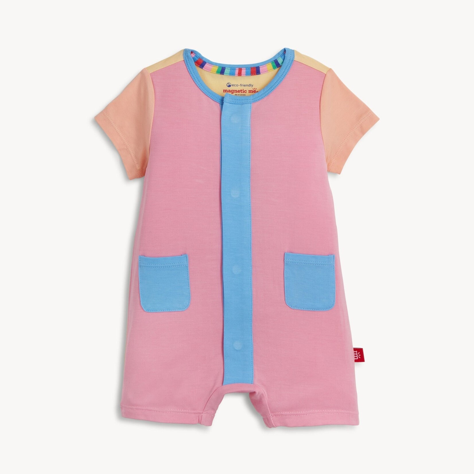 Magnetic Me Magnetic Me Colorblock Shell Pink Modal Magnetic Romper