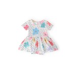 Mila & Rose Mila & Rose Dots & Daisies Short Sleeve Twirl Bodysuit