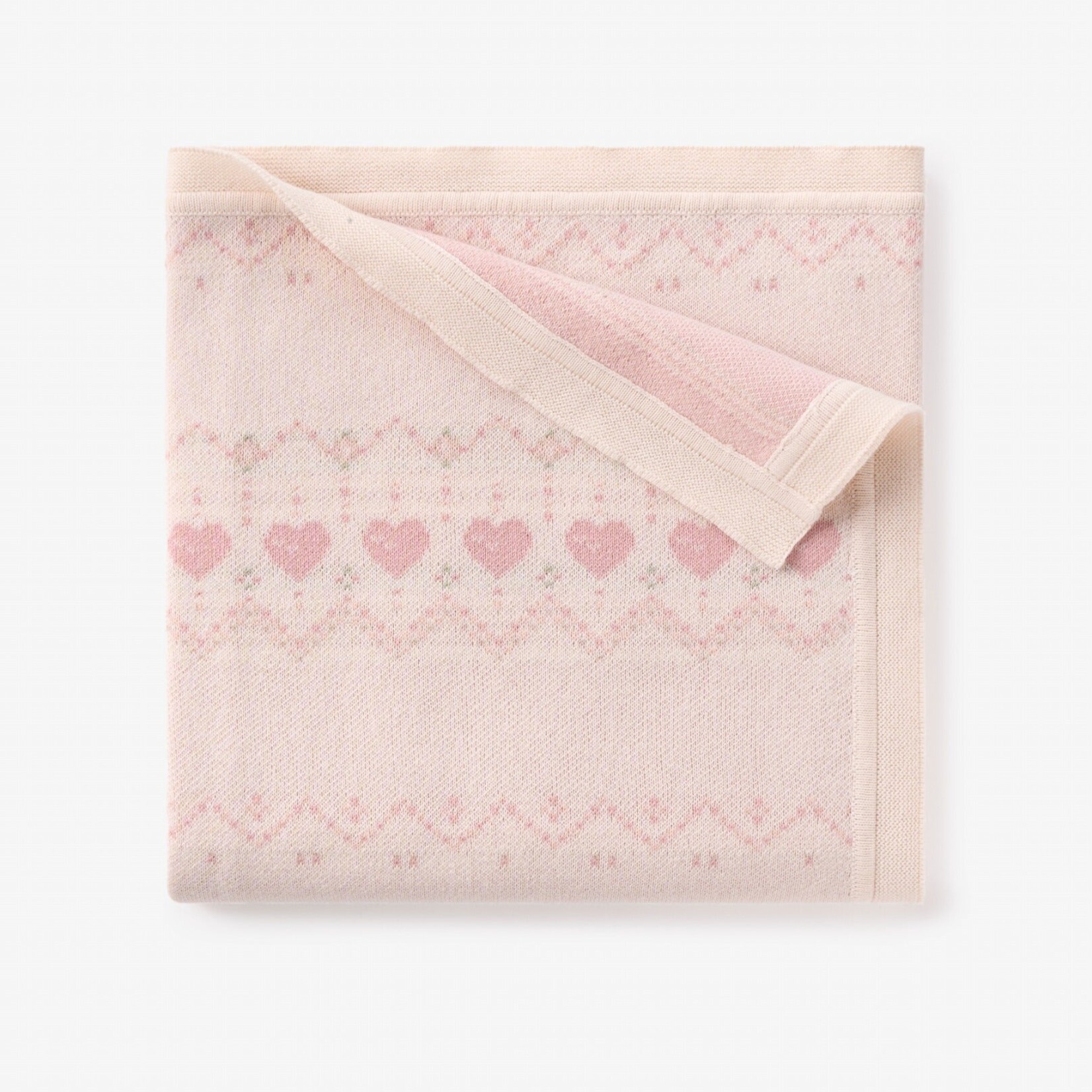 Elegant Baby Love Fairisle Knit Baby Blanket