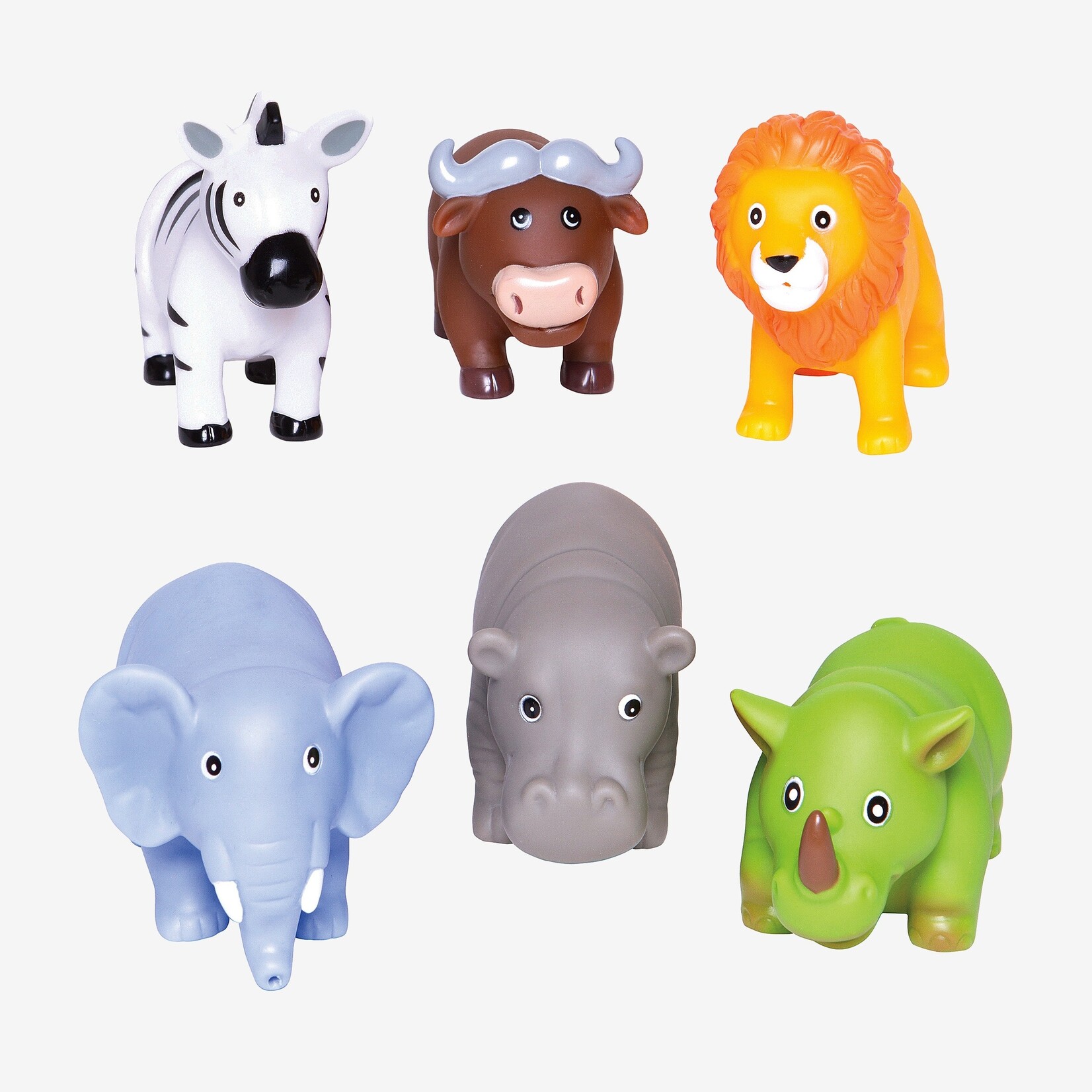 Elegant Baby Jungle Party Squirties Bath Toys