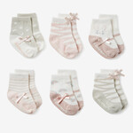 Elegant Baby Maryjane Pink Socks Set of 6