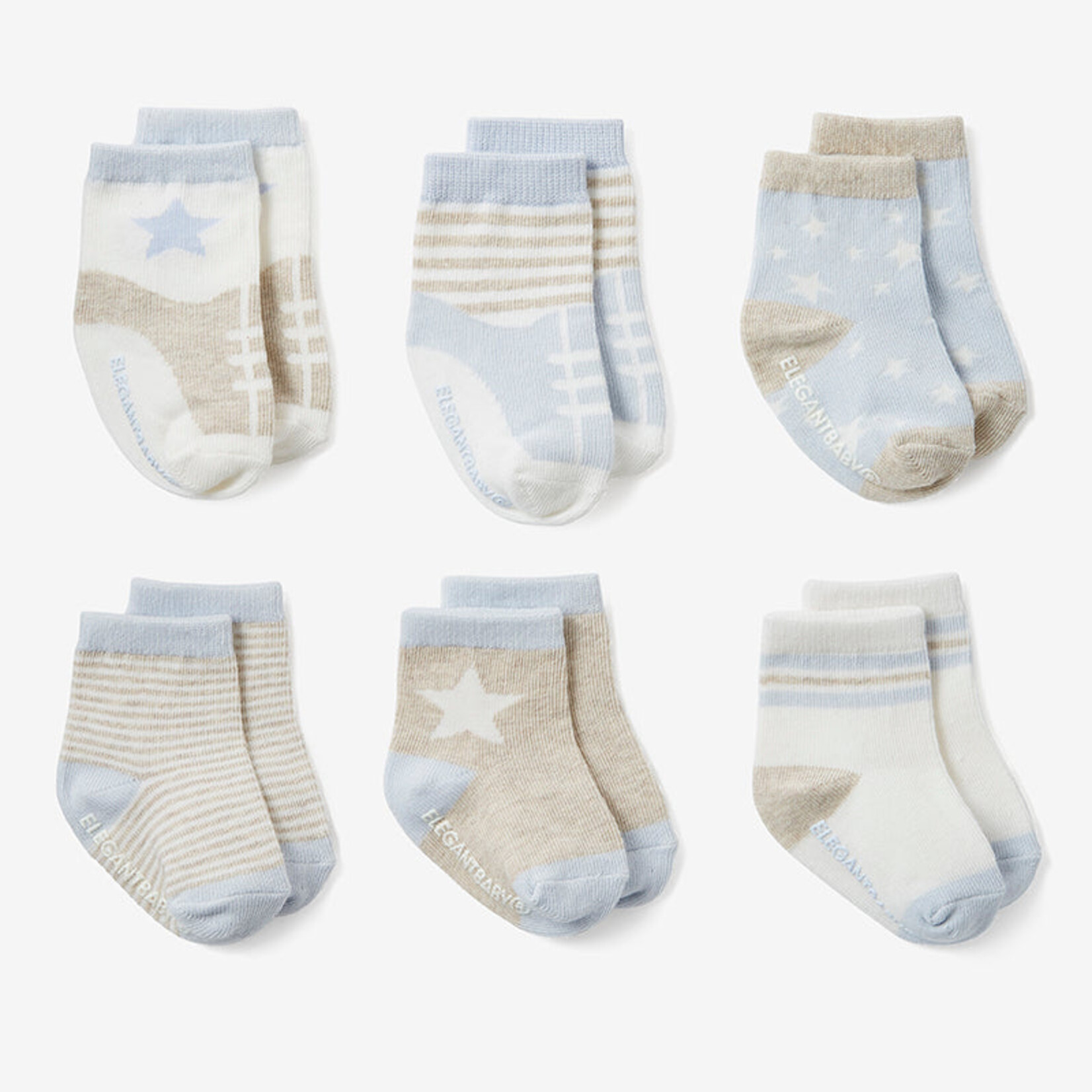 Elegant Baby Baby Blues Socks Set of 6