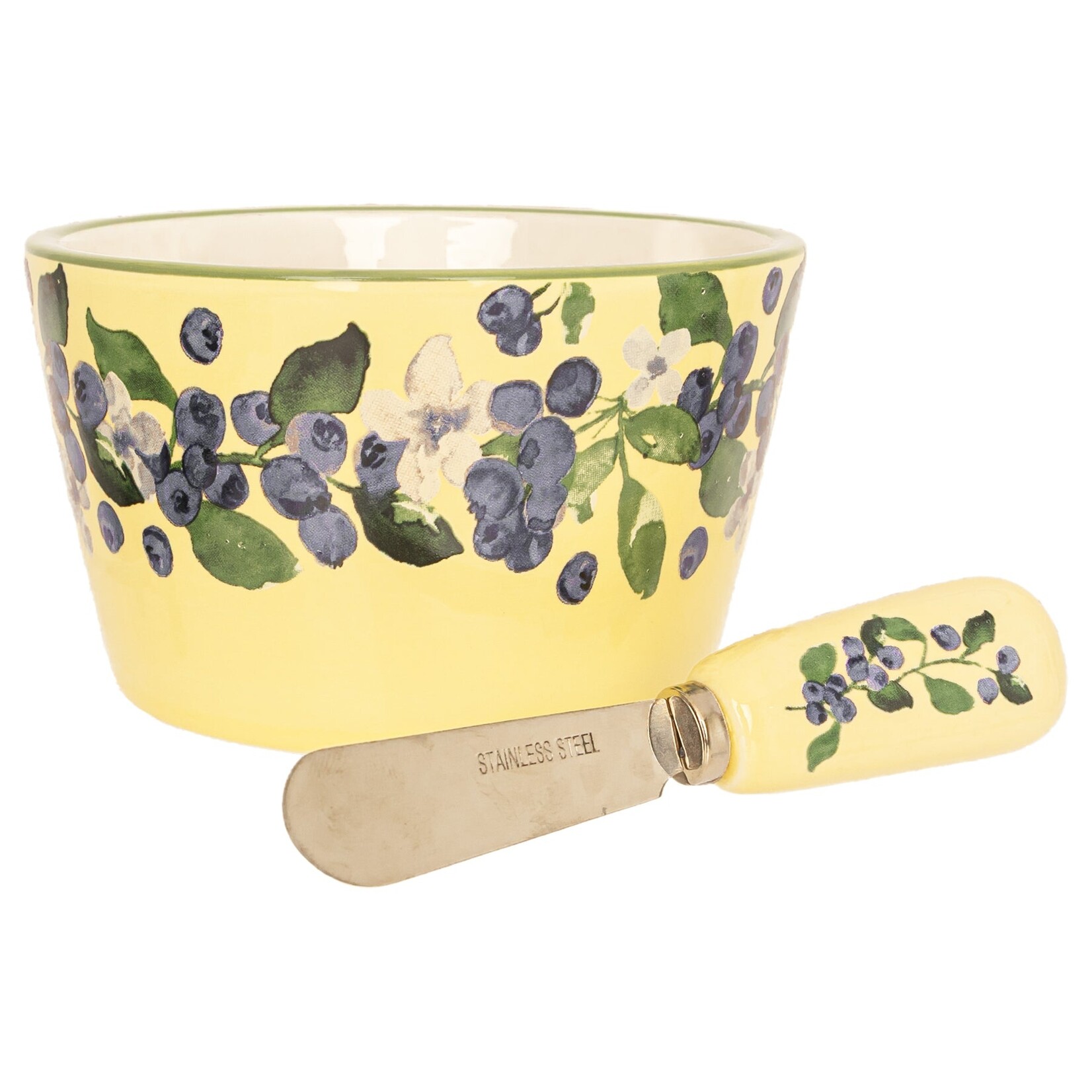 Boston International, INC Blueberry Bowl & Spreader
