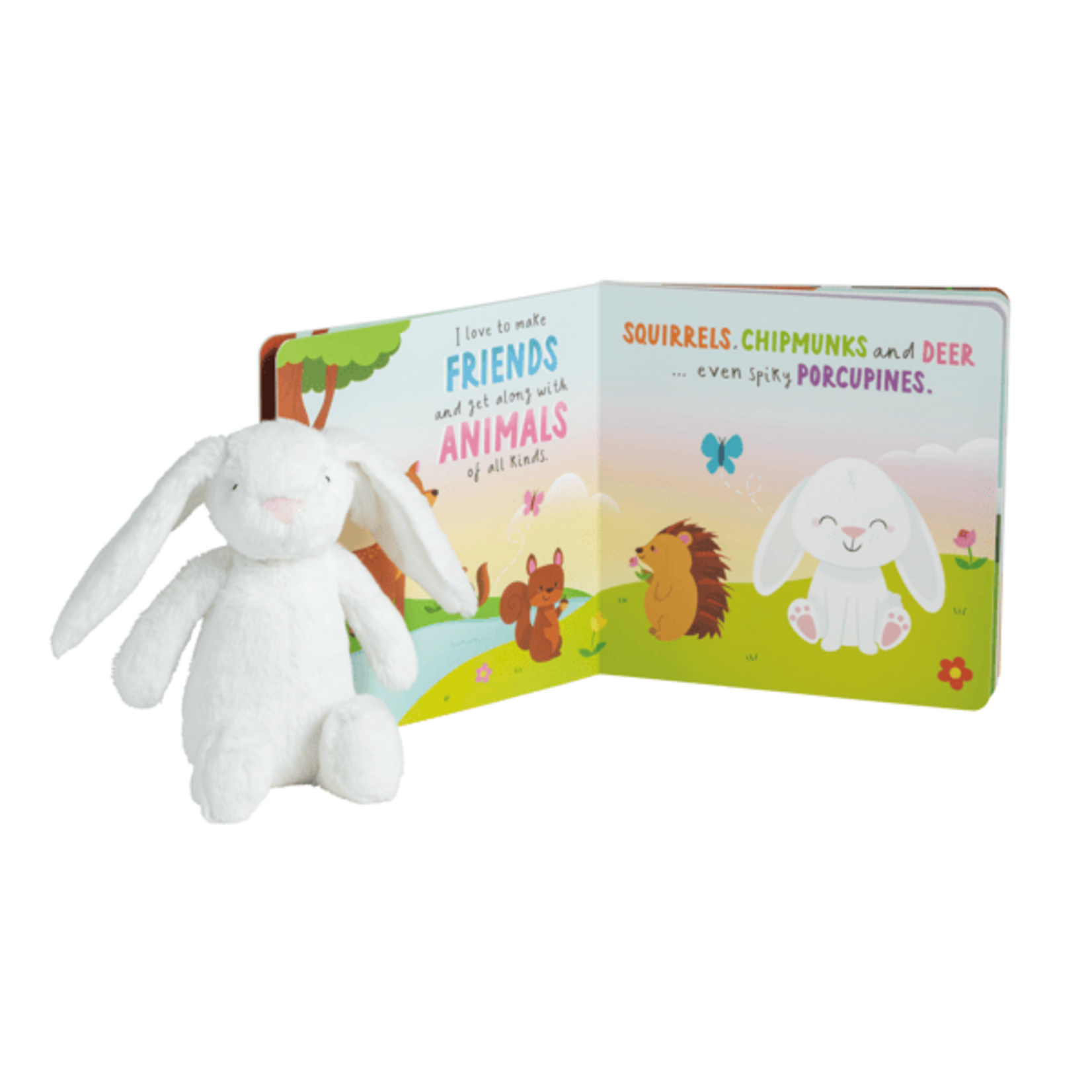 Mud Pie Bunny Book With Plush Set