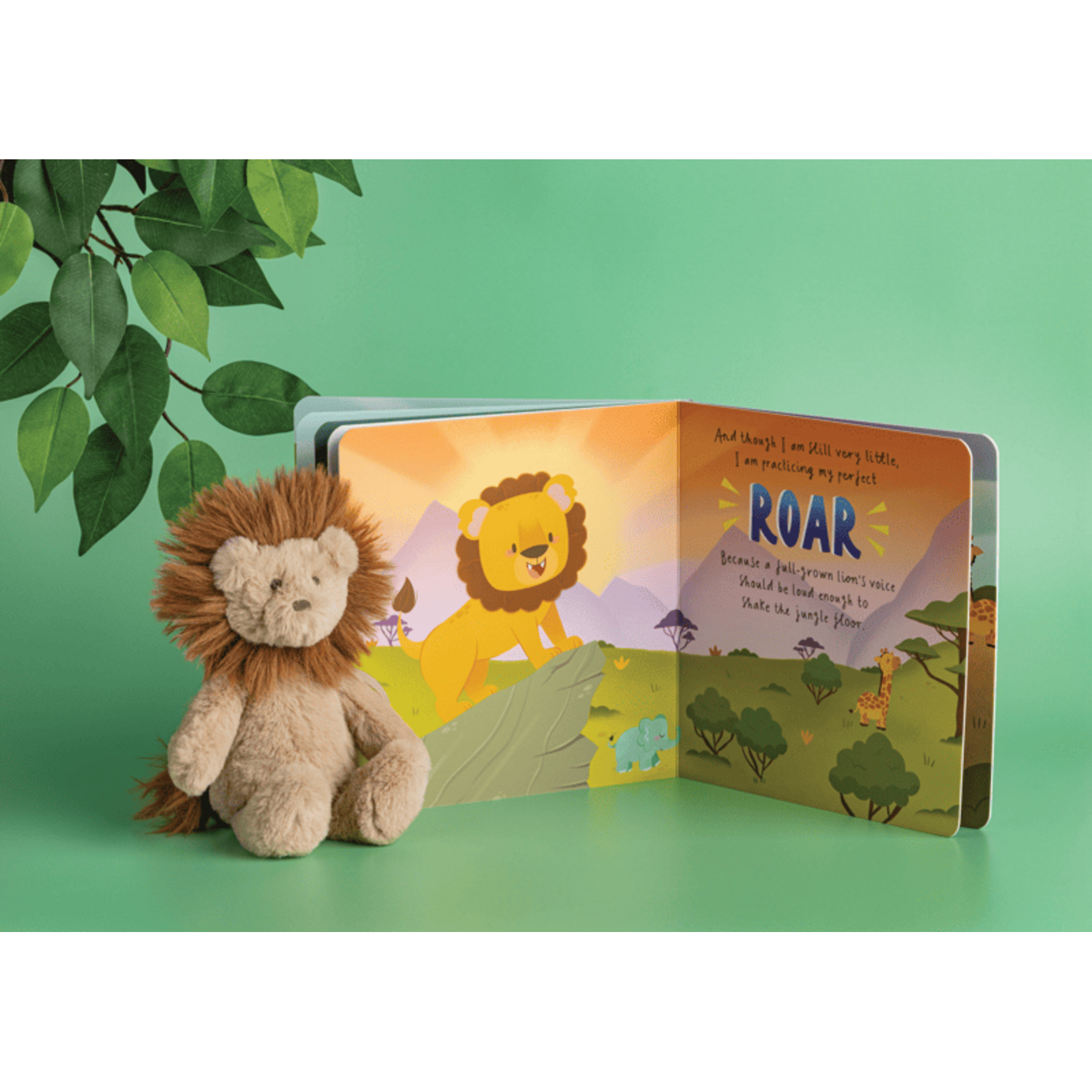 Mud Pie Plush Lion Book
