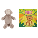 Mud Pie Monkey Book With Plush Set