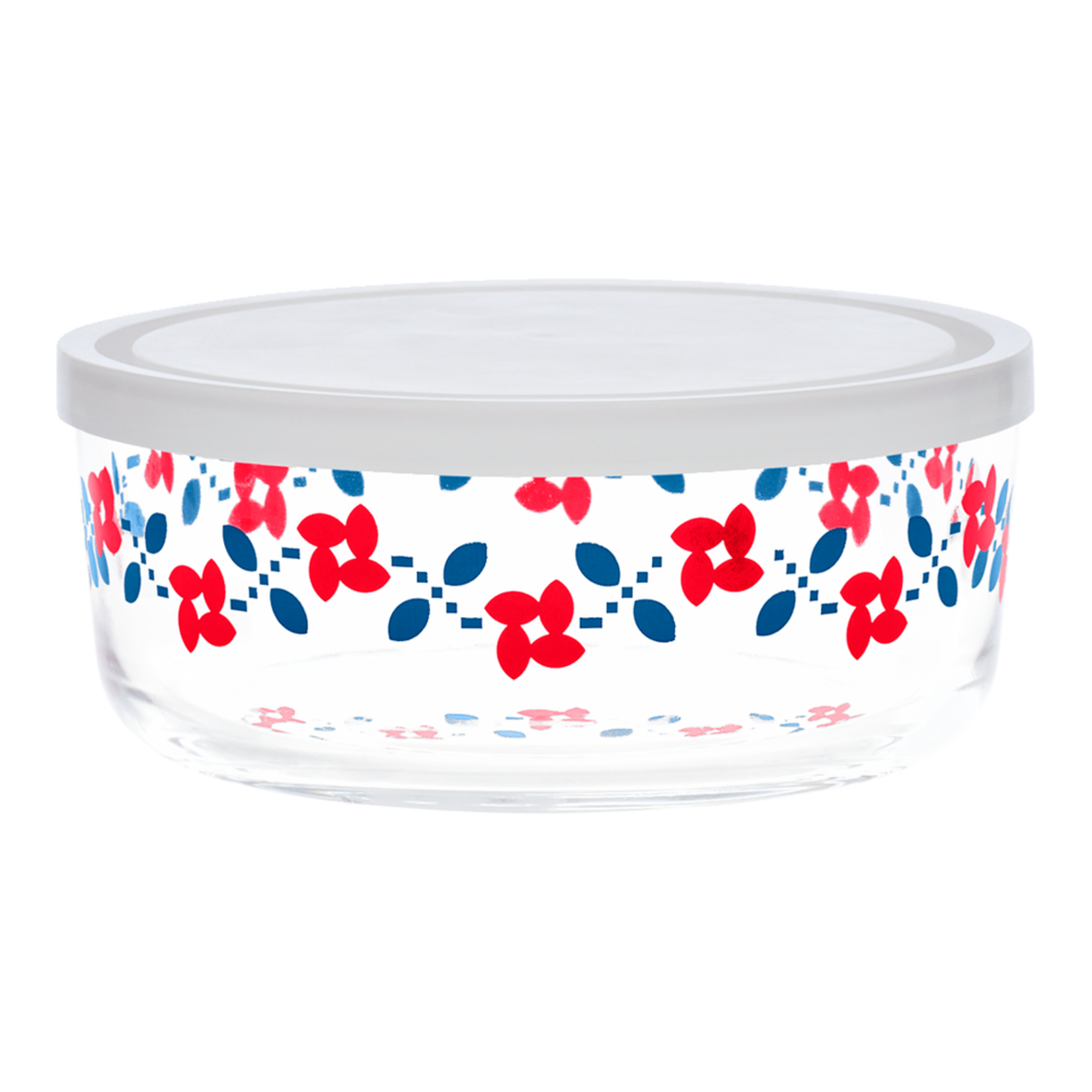 Fishs Eddy Vintage Floral Storage Bowl with Lid (24.3 oz)