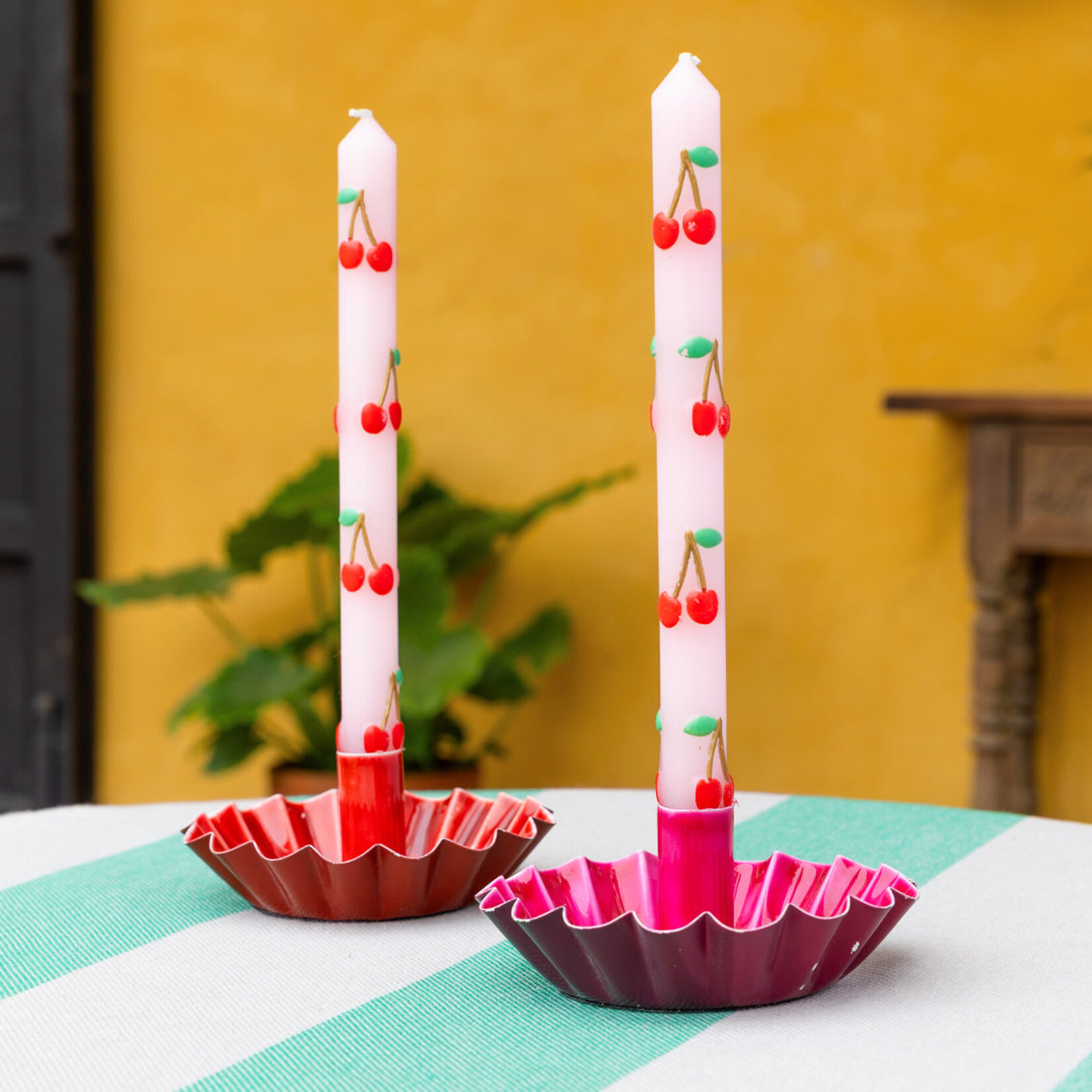 Talking Tables Cherry Dinner Candles - 2 Pack
