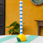 Talking Tables Blue Stripe Dinner Candle