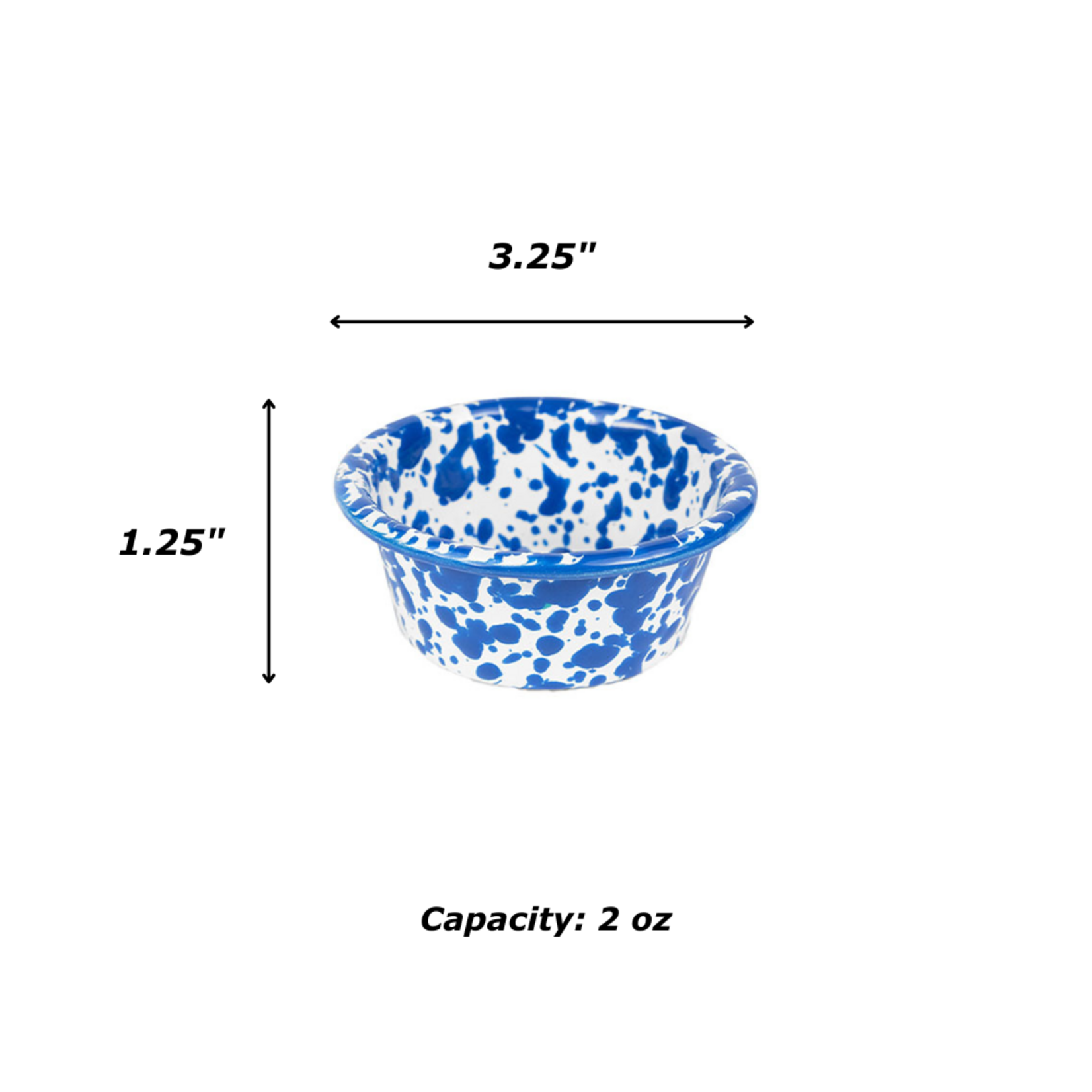 Crow Canyon Home Crow Canyon Home Blue Splatter Ramekin