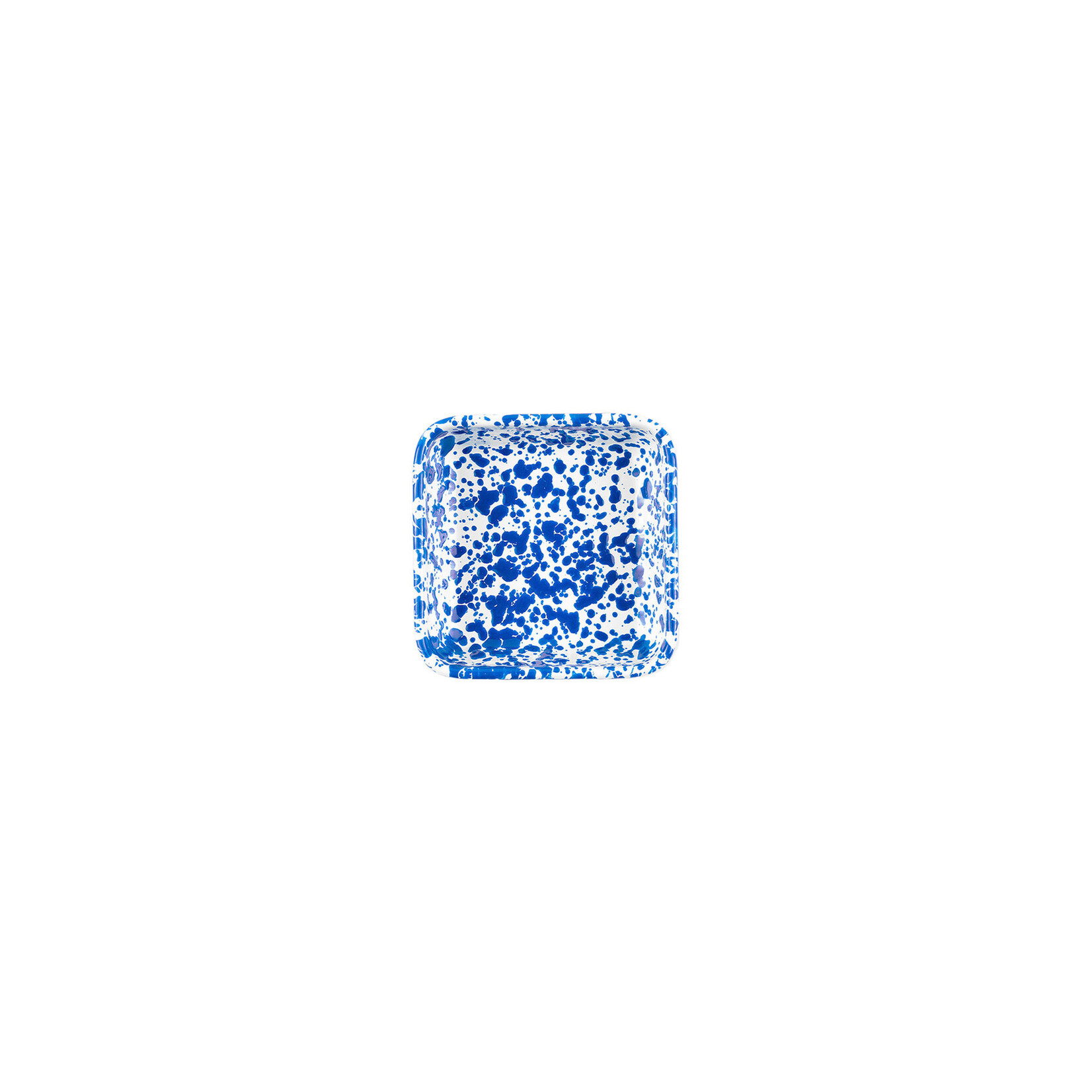Crow Canyon Home Crow Canyon Home Blue Splatter Small Square Tray