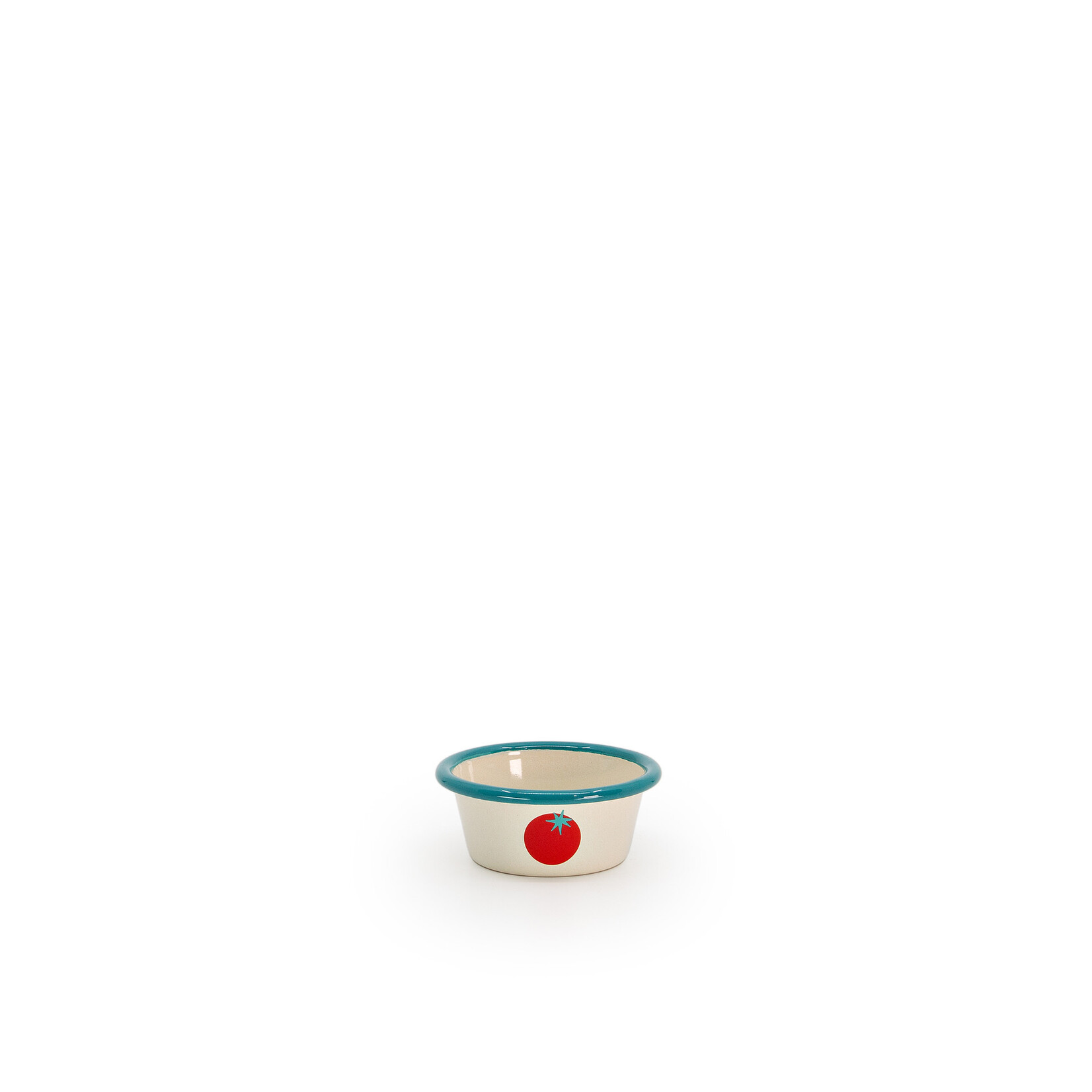Crow Canyon Home Dan Pelosi x Crow Canyon Home Tomato Ramekin - Turquoise Rim