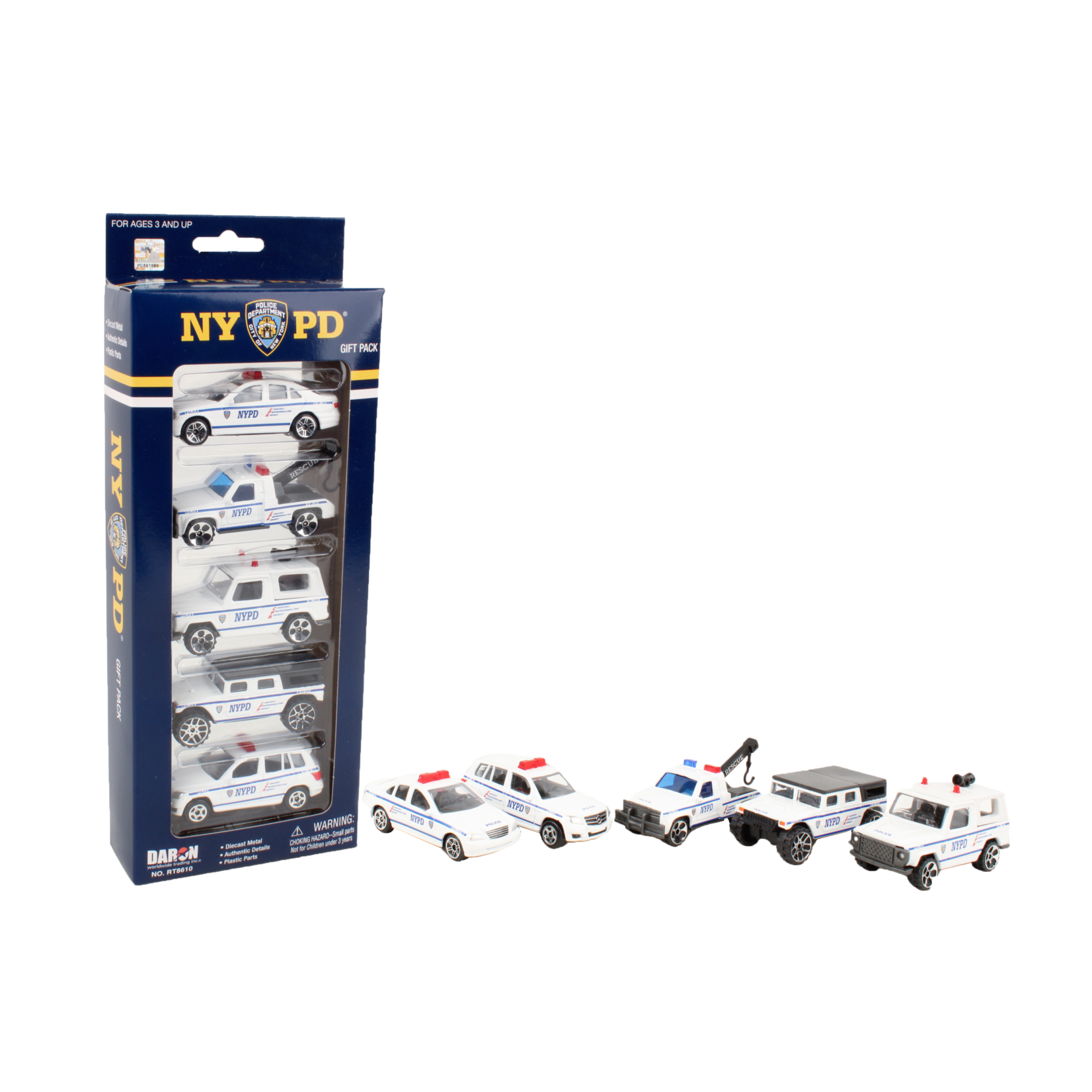 Daron Worldwide NYPD 5 Piece Vehicle Gift Set
