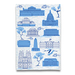 Naked Decor Naked Decor Toile de DC Blue Dish Towel