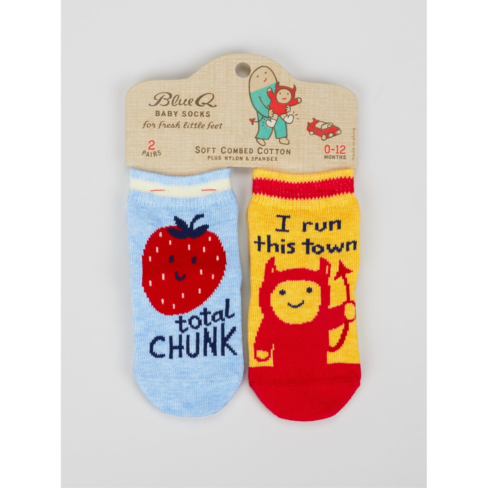 Blue Q Blue Q  Total Chunk/ I Run This Town Baby Socks