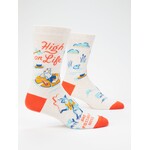 Blue Q Blue Q High On Life...And Possibly Weed M-Crew Socks