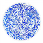 Crow Canyon Home Crow Canyon Home Blue Splatter Large Round Tray