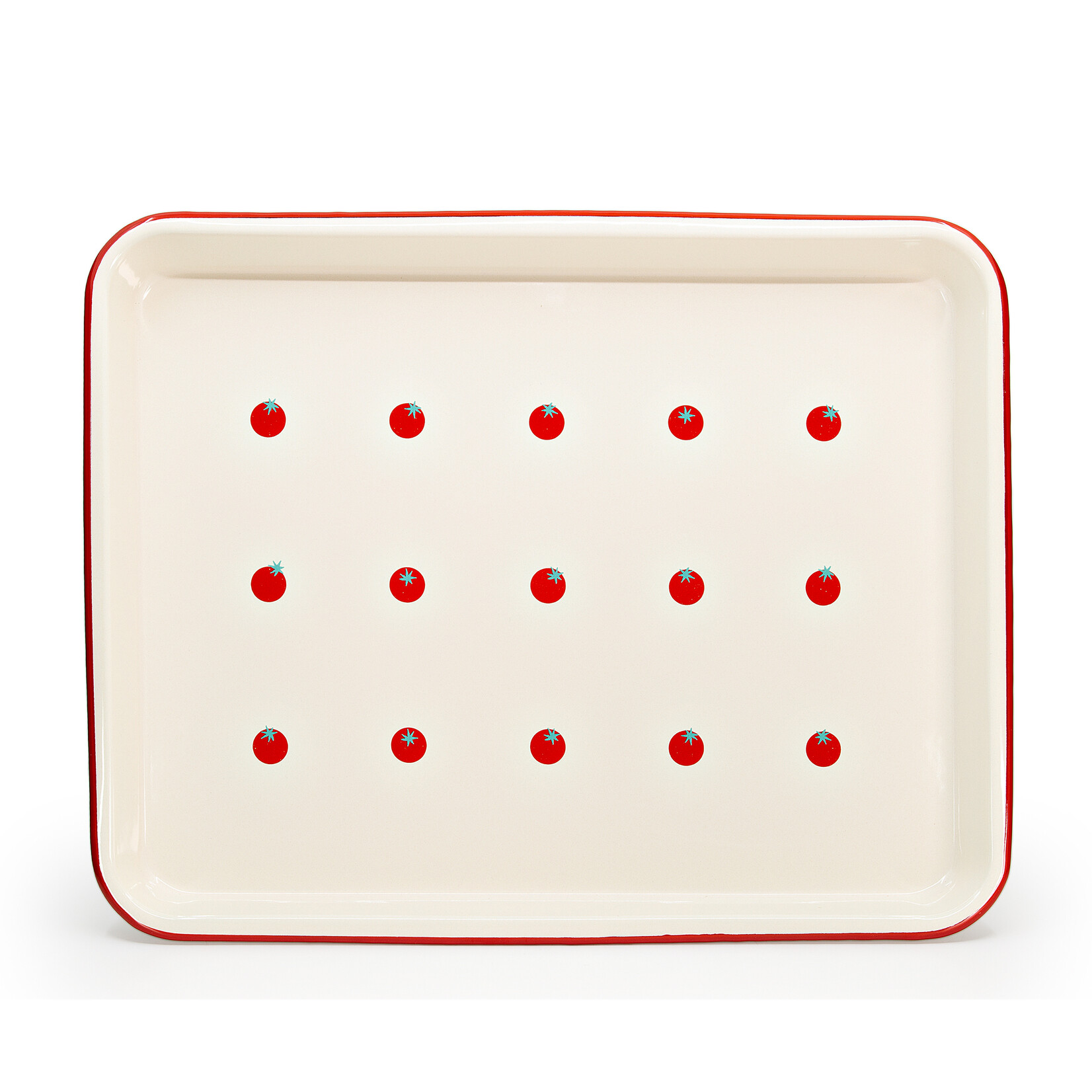 Crow Canyon Home Dan Pelosi x CCH Tomato Large Jelly Roll Tray