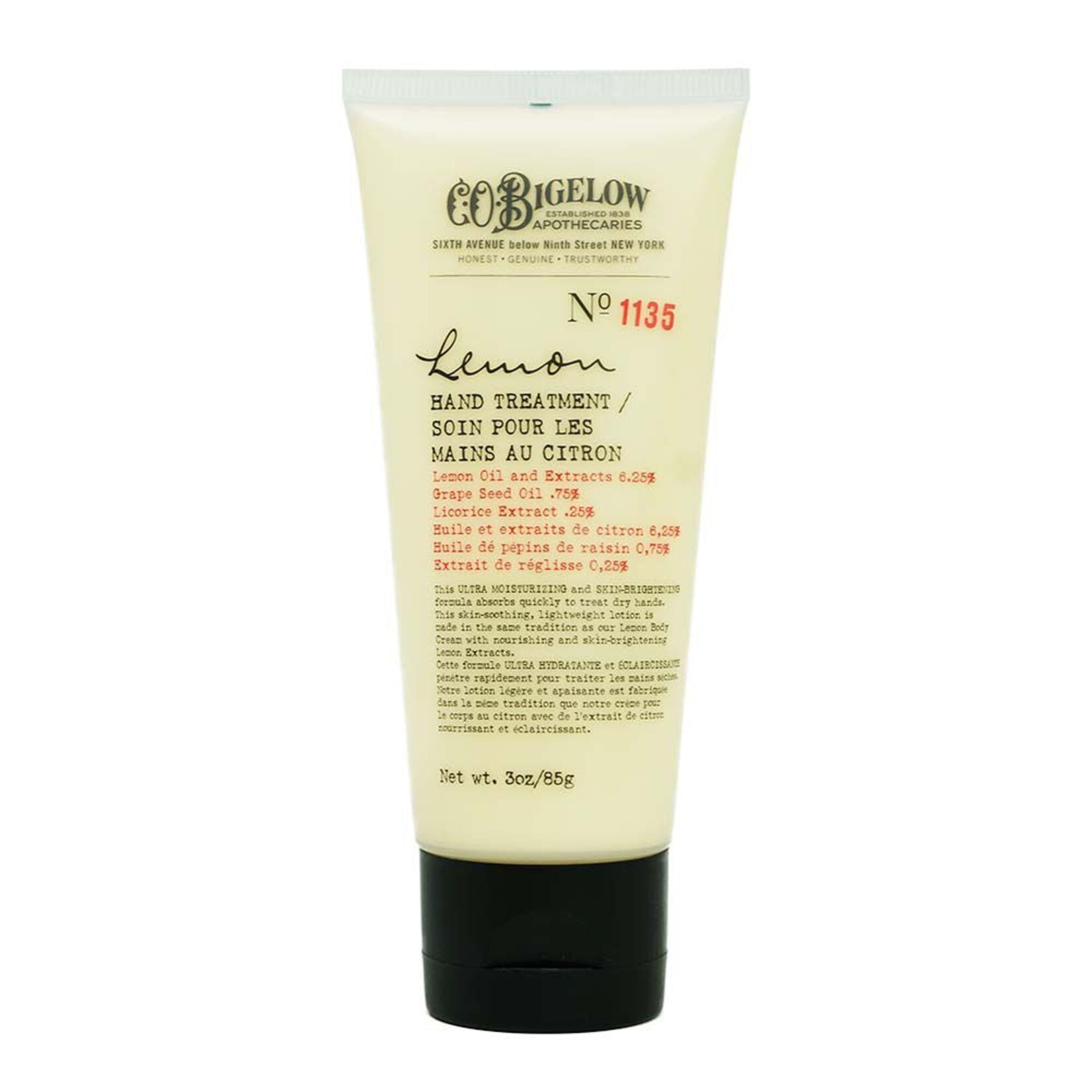 Bigelow Trading C.O. Bigelow Lemon Hand Treatment No. 1135 -  3 oz