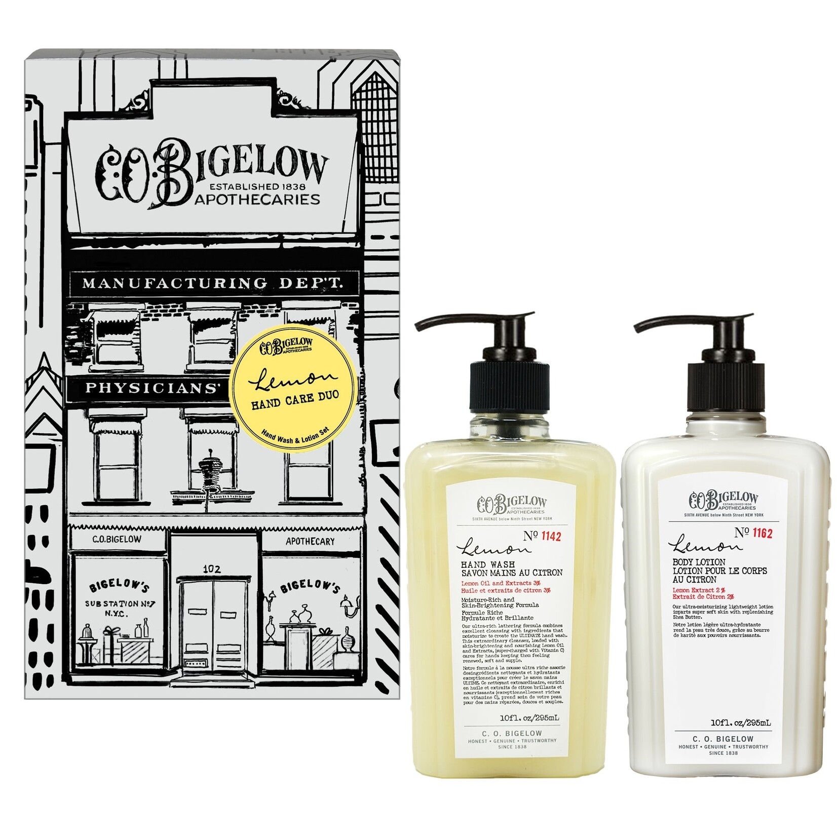 Bigelow Trading C.O. Bigelow Lemon Hand Care Duo - Apothecary Box