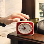 Kikkerland Small Classic Alarm Clock Red