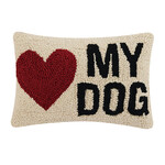 Peking Handicraft My Heart Dog Pillow. 8x12"