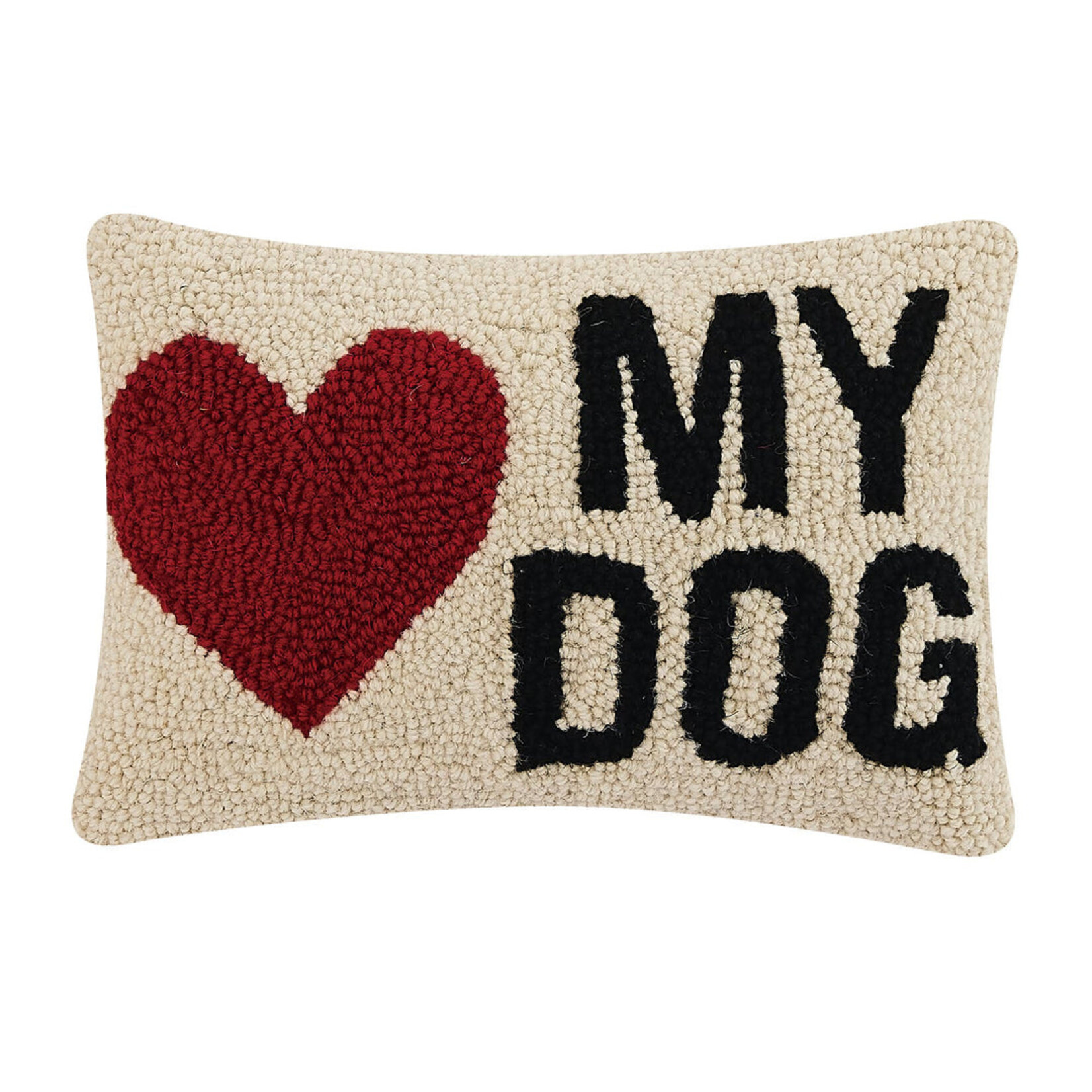Peking Handicraft My Heart Dog Pillow. 8x12"