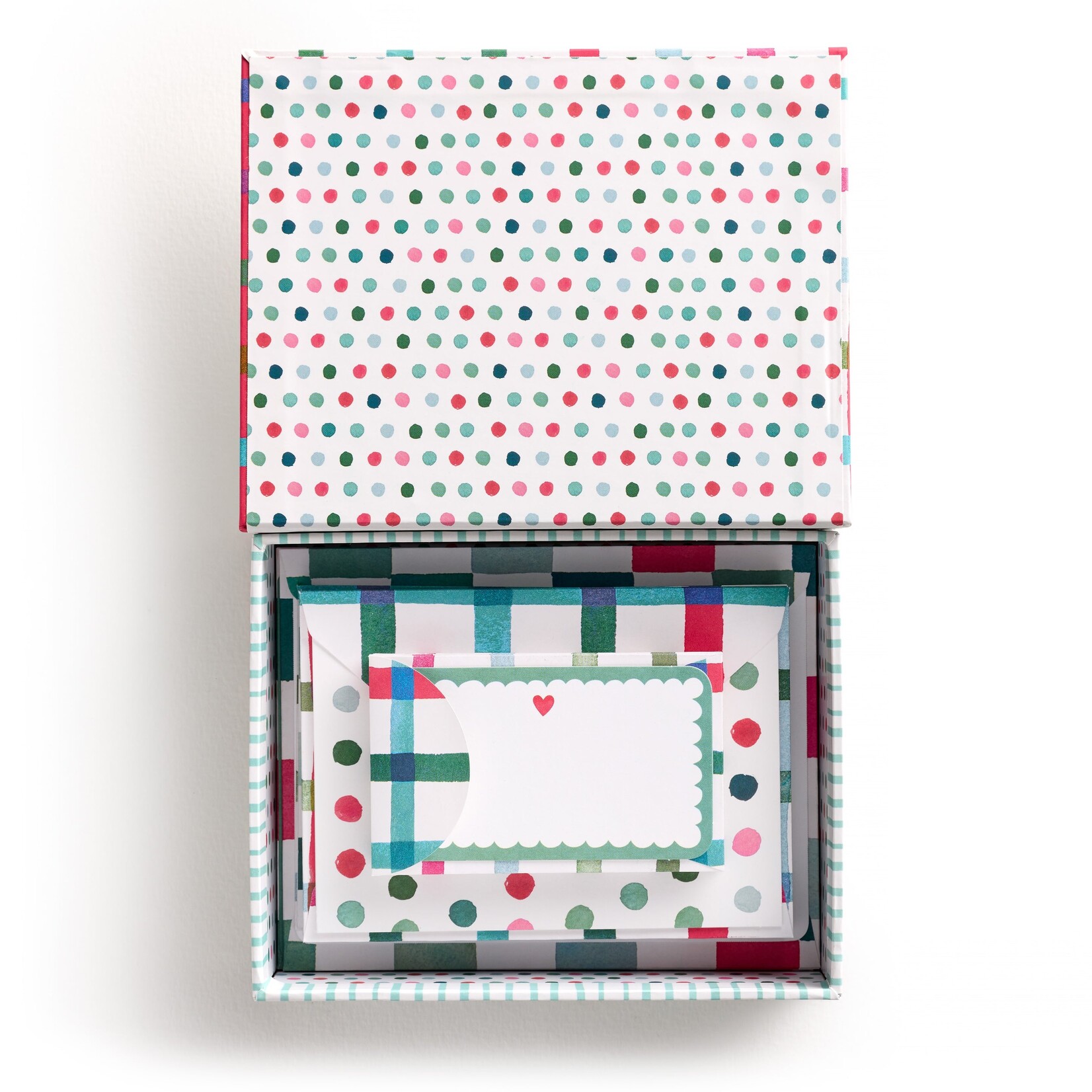 E. Frances Happy Plaid Stationery Set