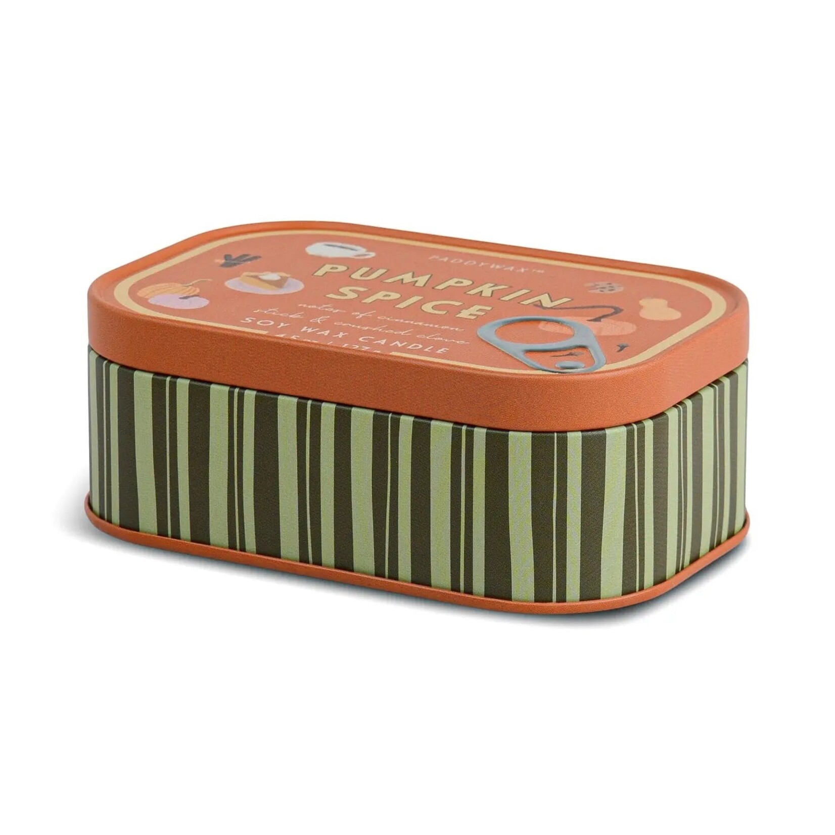 Paddywax Paddywax Bistro Candle w/Printed Tin Pumpkin Spice
