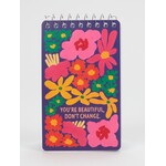 Blue Q Blue Q You're Beautiful Don't Change 3x5 Spiral Notebook