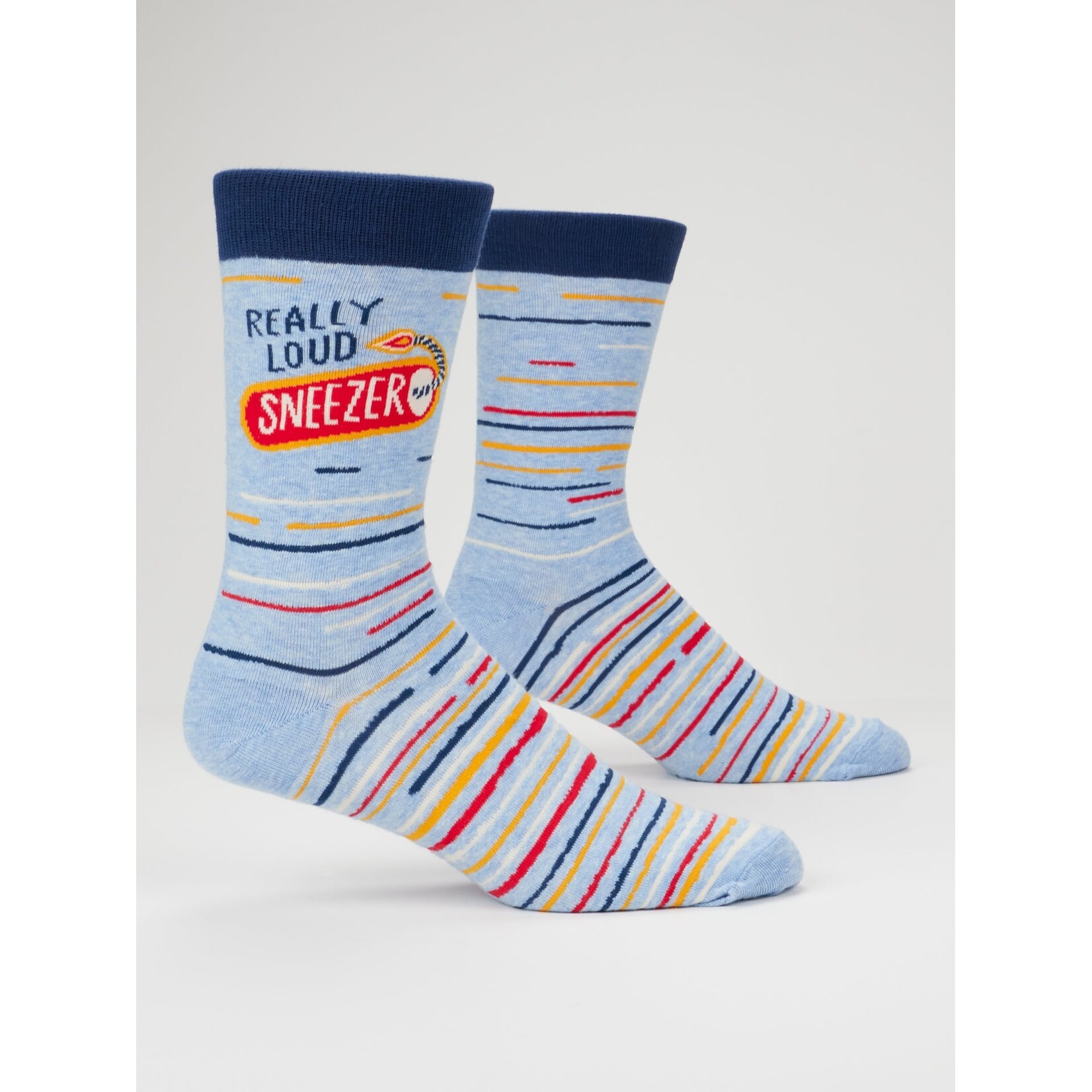 Blue Q Blue Q Really Loud Sneezer M-Crew Socks