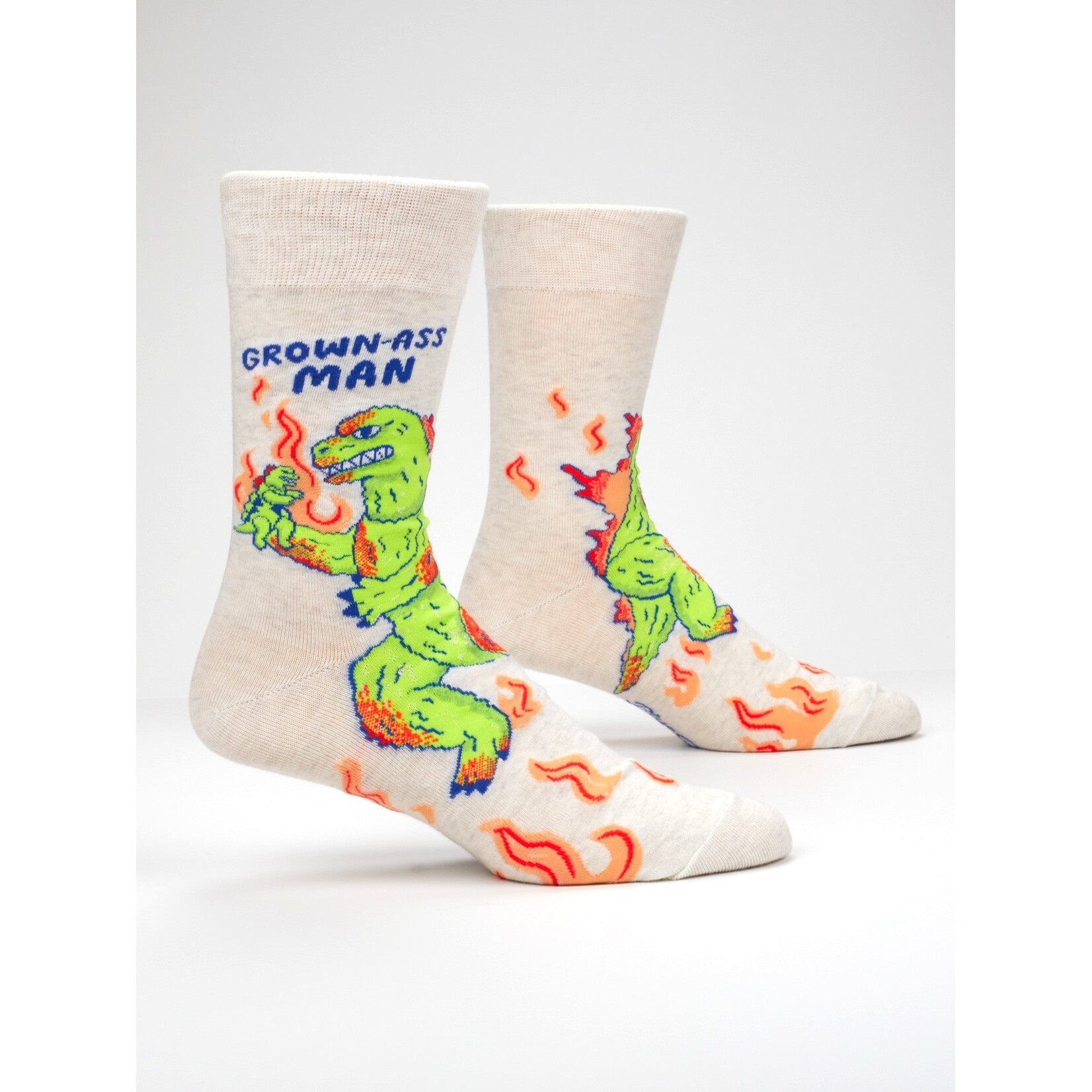 Blue Q Blue Q Grown-Ass Man M-Crew Socks