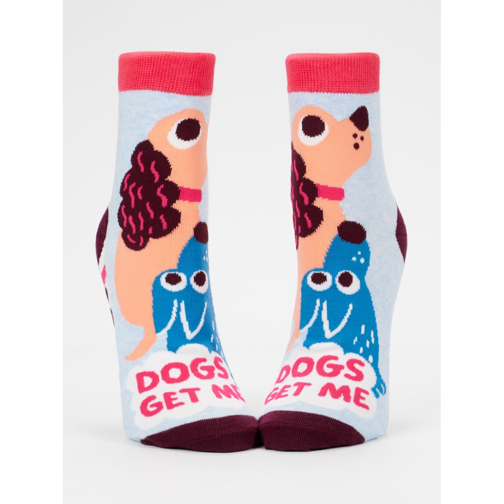 Blue Q Blue Q Dogs Get Me W-Ankle Socks
