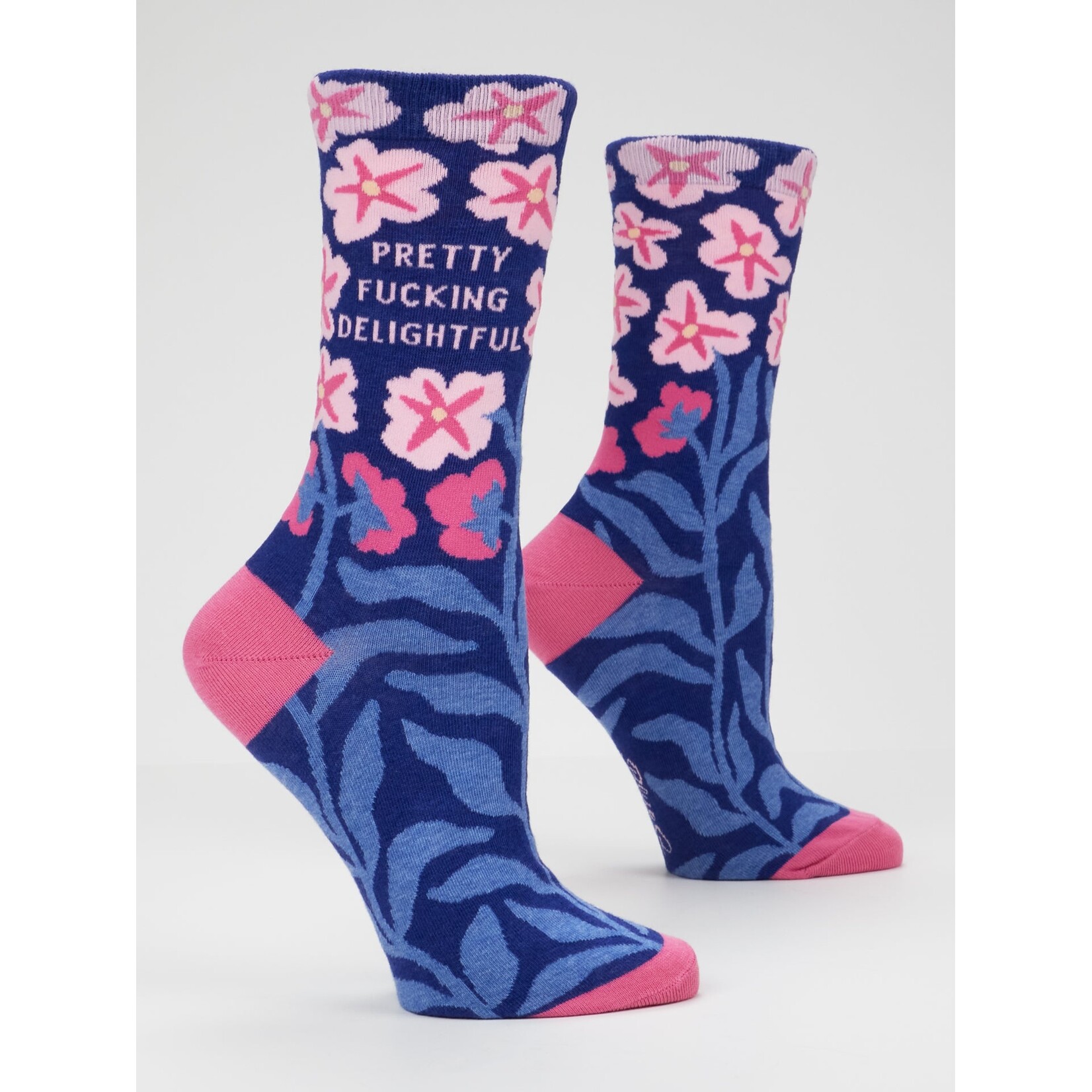 Blue Q Blue Q Pretty Fucking Delightful W-Crew Socks