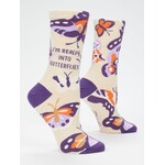 Blue Q Blue Q I'm Really Into Butterflies W-Crew Socks