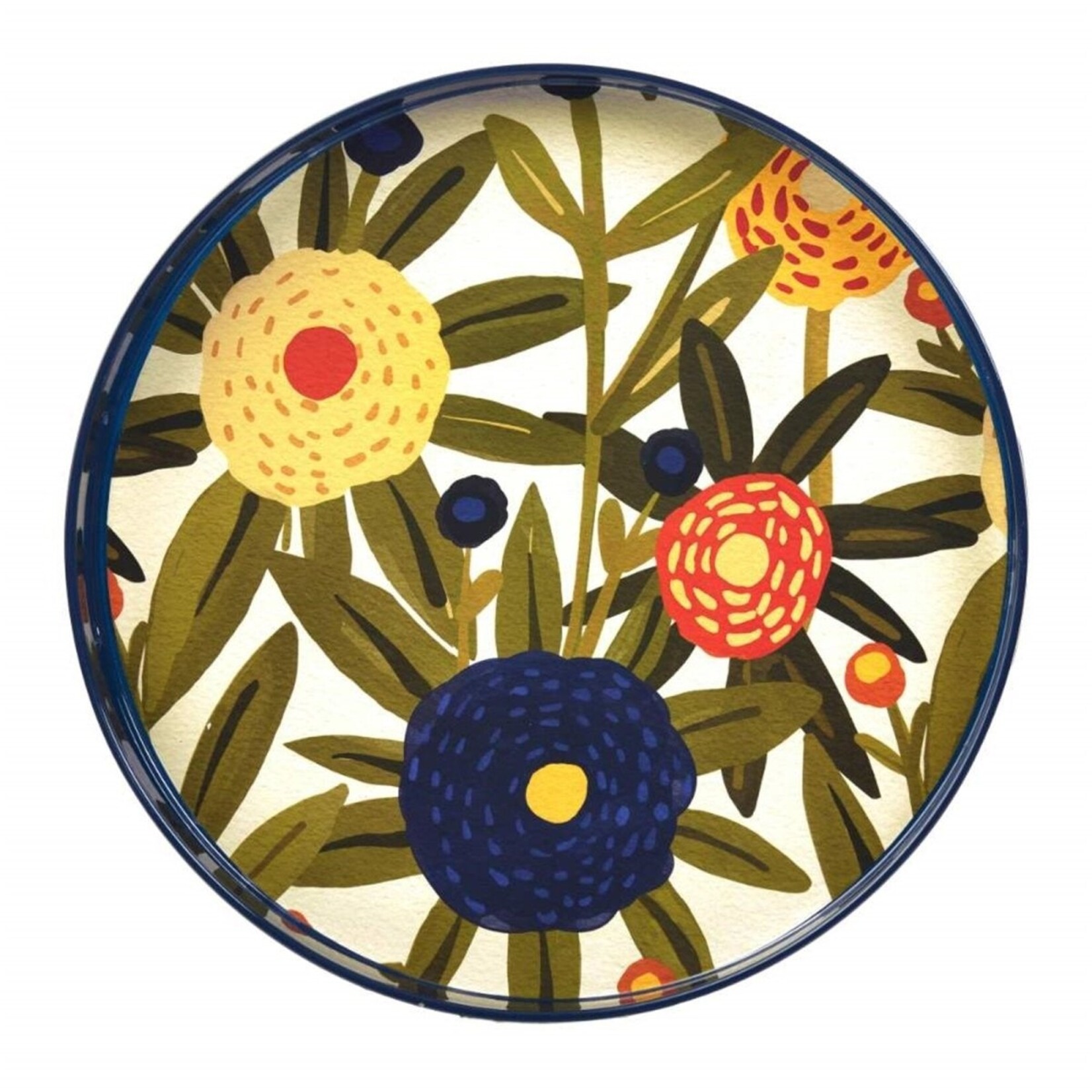 Rockflowerpaper Harvest Sunshine 15" Round Tray