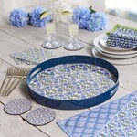 Rockflowerpaper Blaire  Blue 15" Round Tray