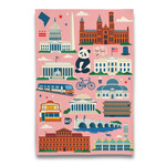 Naked Decor Naked Decor DC Iconic Pink Dish Towel