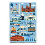 Naked Decor Naked Decor DC Iconic Blue Dish Towel