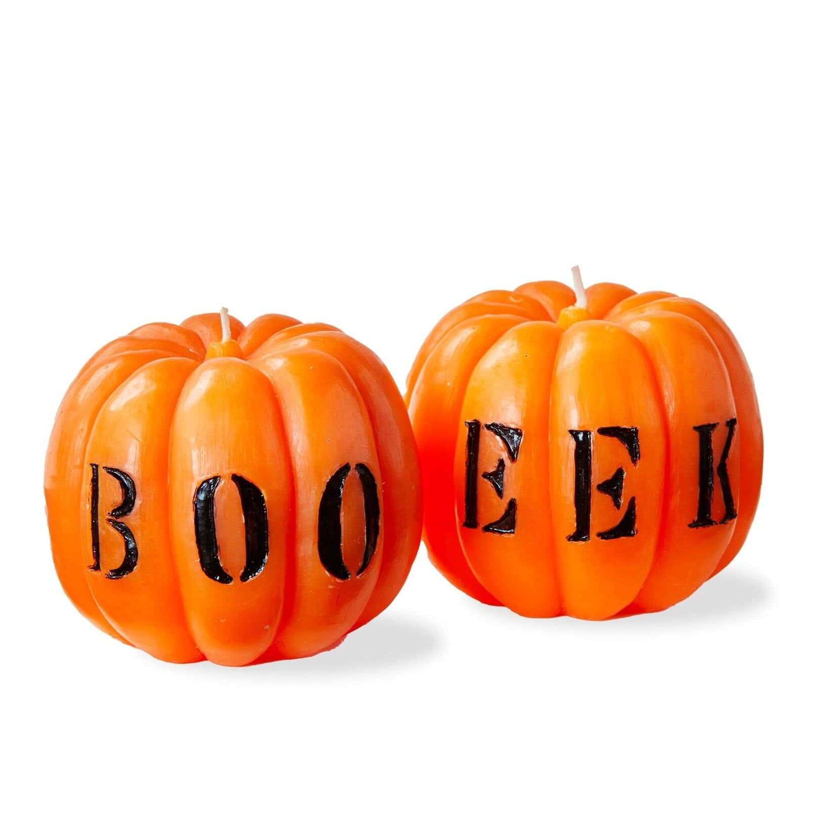 tag Boo Eek Pumkin Candles Set of 2