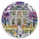 Trays4Us Michael Storrings Haunted House Round 15.7" Tray