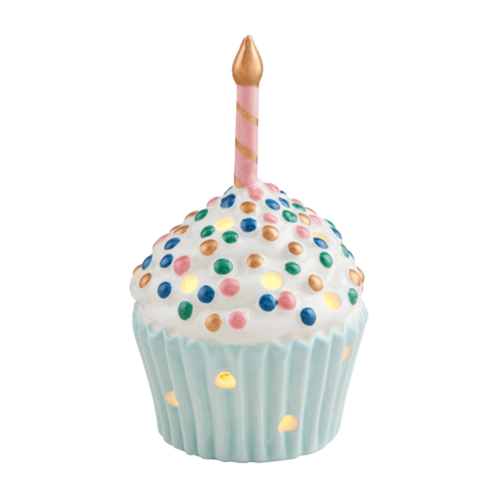 Mud Pie Cupcake Light-Up Sitter