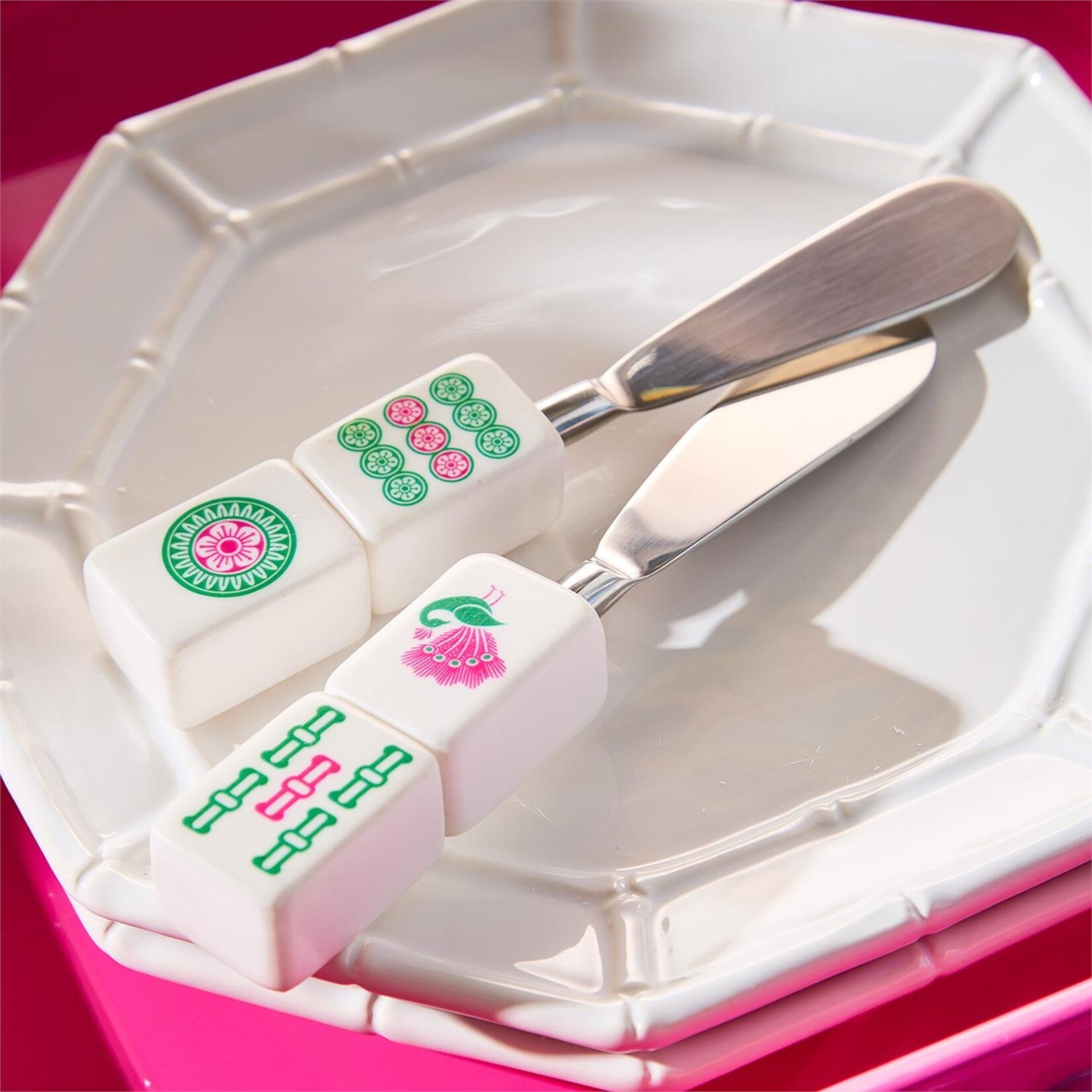 Two's Company Mahjong Spreaders Set of 2